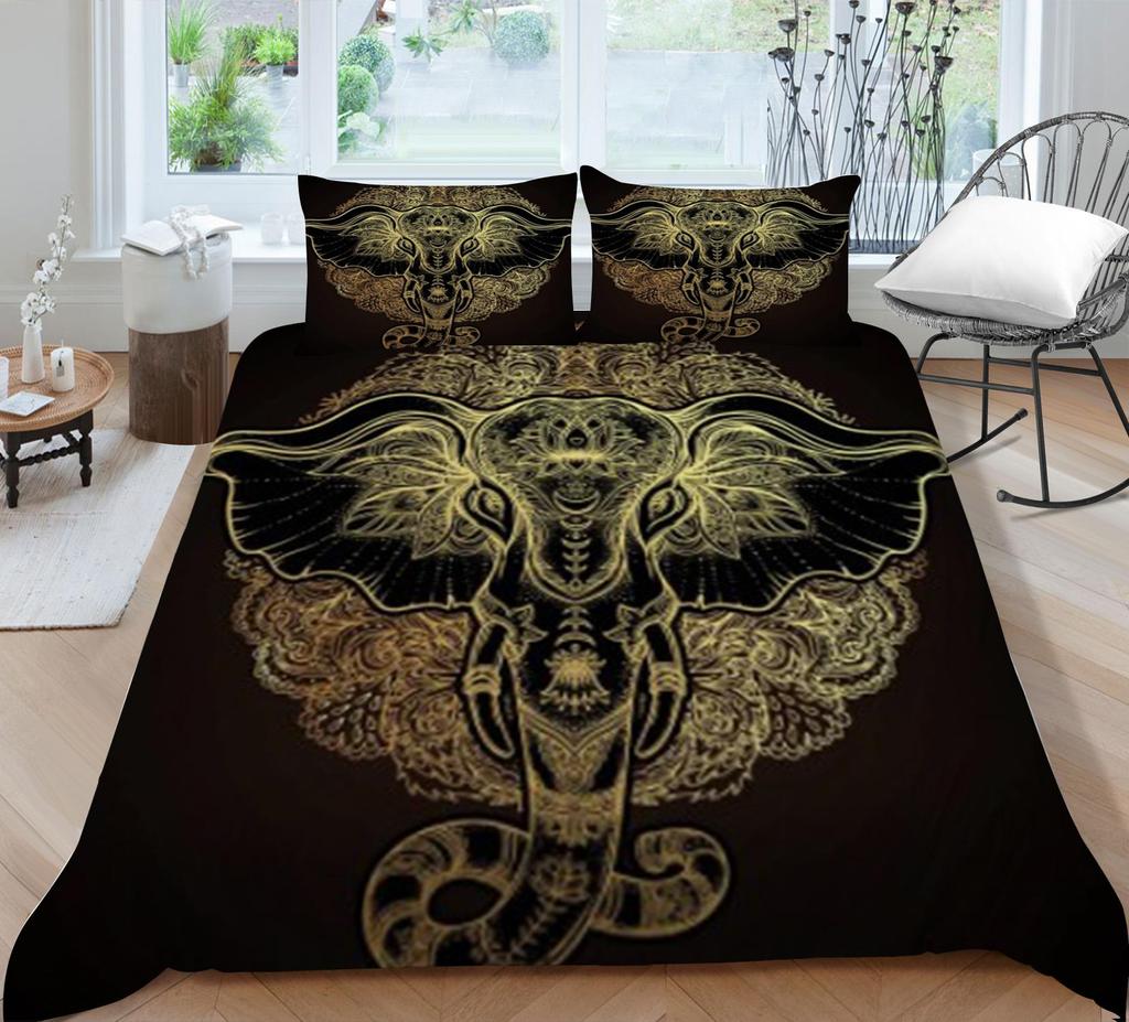 Bohemia Bedding Set Comforter Duvet Cover Soft Breathable Bed Suit Home Bedclothes 2/3pcs Luxury Polyester