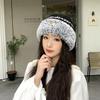Women's New Warm Plush Knitted Hat Korean Style Trendy and Versatile Face Protecting Small Windproof Ear Protecting Wool Hat