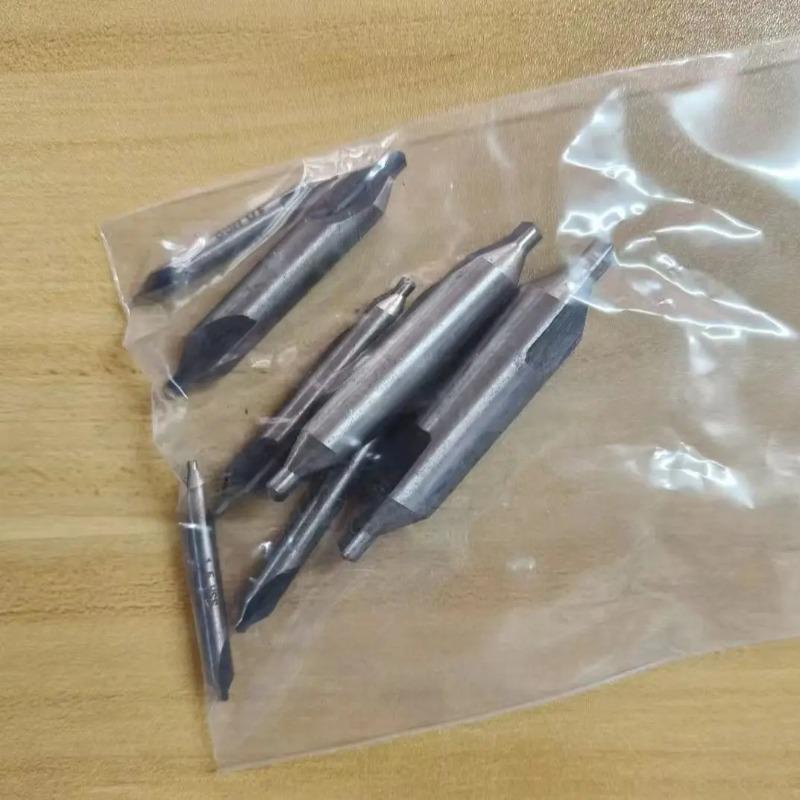 7Pcs Set Center Drill Bits 1/1.5/2/2.5/3/4/5 Inch 60-Degree Angle Countersink Tools for Lathe Metalworking