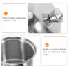 Stainless Steel Sugar Bowl with Lid Spoon Airtight Condiment Dispenser for Kitchen Counter Salt Pepper Soy Sauce Storage