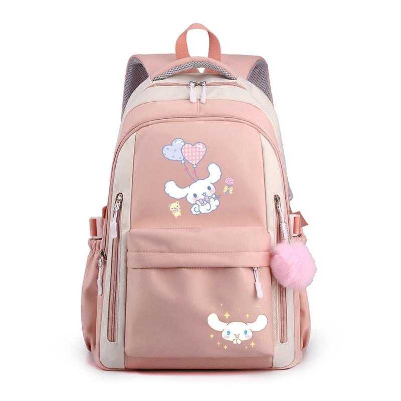 Cartoon Puppy Printed College Style Backpack Student Casual Schoolbag Large Capacity Student Schoolbag