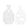 Heart Shape House Silicone Mold Love Houses Concrete Moulds Casting Molds Gypsum Candle Holder Ornaments Resin Mould Home Decor