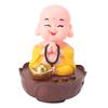 Glücklicher Buddha Statue mit Musik USB-Laden   Lautstärke Cartoon   Lachender Buddha Figur