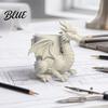 Green Plant Flower Pot 3D Printed Dragon Desk Planter Creative with Storage Artistic Versatile Desktop Storage Figurine Decor for Home Office,