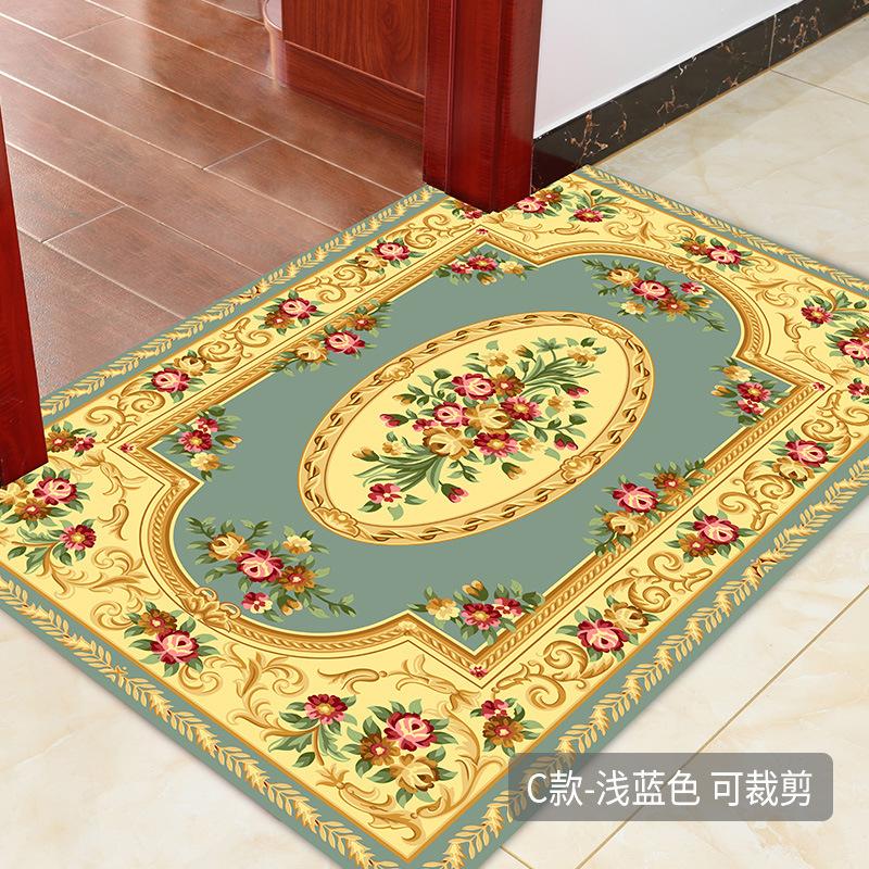 European Living Room Carpet Coffee Table Mat Entrance Door Door Mat Bedroom Foyer Floor Mat Bed Front Mat Non-Slip Mat Can Be Cut