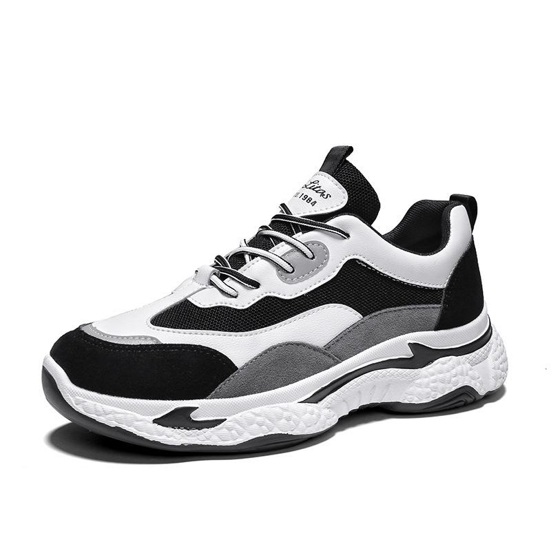 Herren Sneaker Neu Herbst Atmungsaktiv Leicht Lässige Schuhe für Herren Mesh Weiche Plateau Stoßdämpfung Herren Vulkanisierte Schuhe