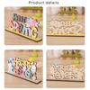 Easters Decors Tabletop Centerpieces Signs,Easters Bunnies Wood Table Signs,Easters Decorations for Home Table Decors