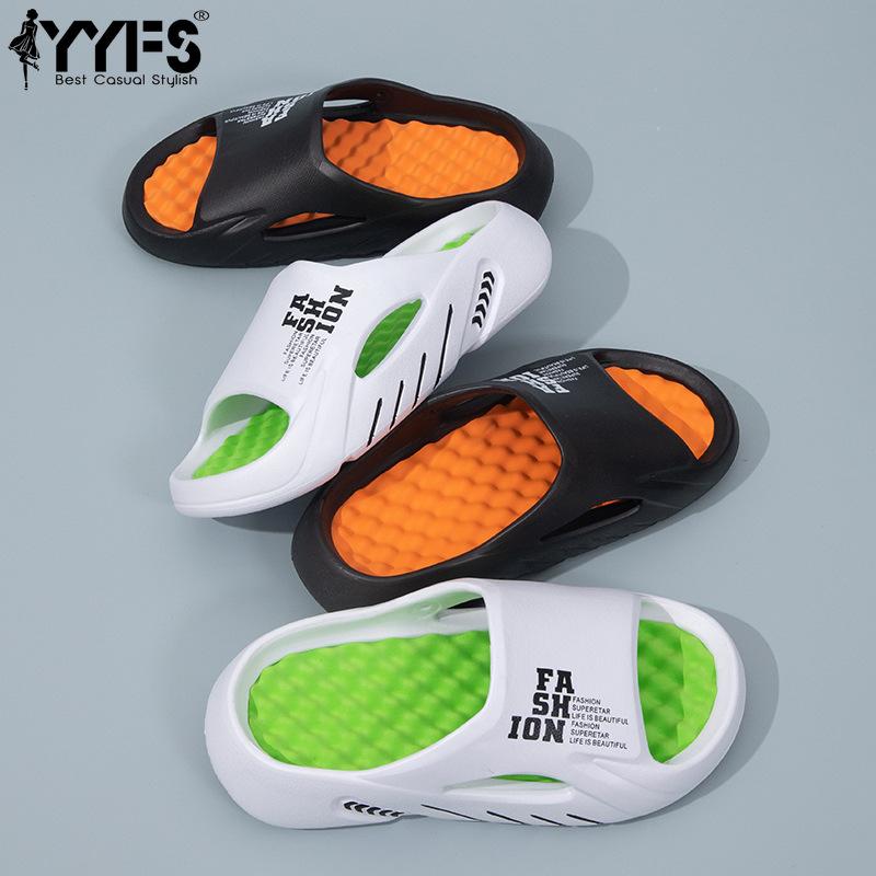 Summer Fashion Men Slippers Comfortable Anti-slip Beach Shoes Casual Plus Size Slippers