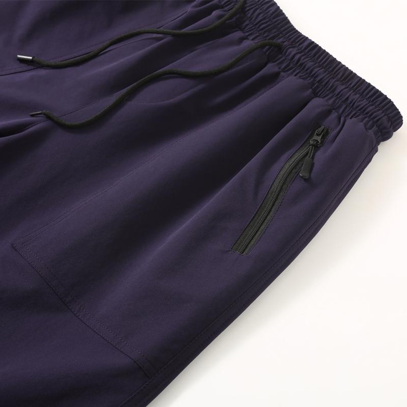 Herren Schnelltrocknende Freizeitshorts, Elastischer Bund mit Kordelzug und Reißverschlusstaschen (L-5XL)