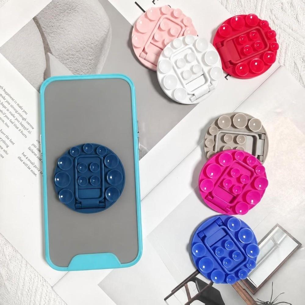 Round Suction Cup Phone Holder Silicone Phone Mount Suction Pad Phone Stand  Smartphone Accessory