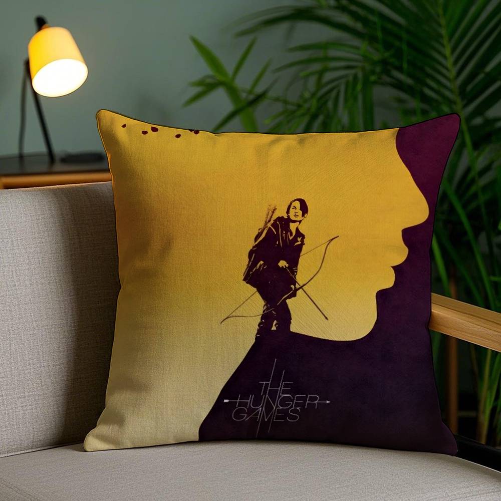 Pillow Case The H-Hunger Games Sofa Short Plush Double-sided HD Printing Room Home Office Gift Cushion Cover