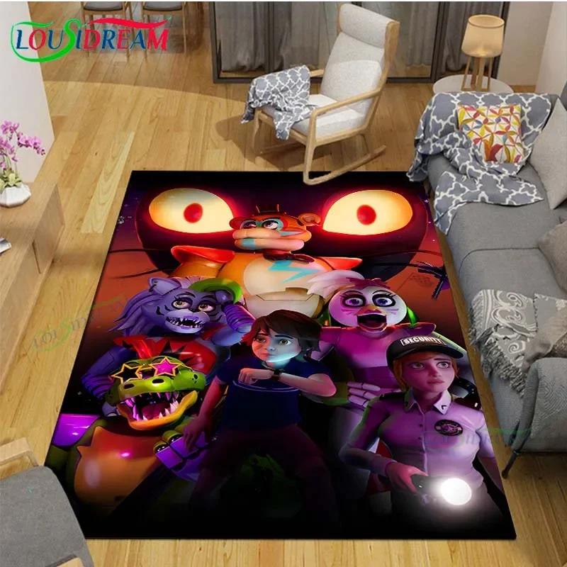 Tappeti Stampati con Orso di Five Nights at Freddy's Tappeti Decorativi per Stanza dei Bambini Soggiorno Tappeti per Camera da Letto Tappeto Anime
