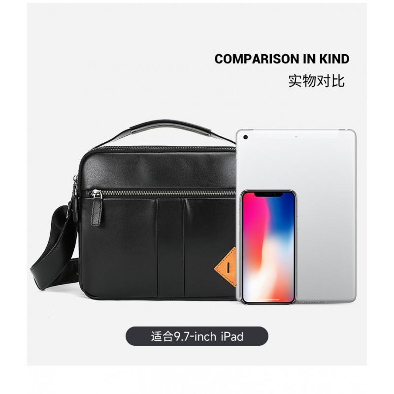 New Top Layer Cowhide Men's Shoulder Bag High-end Casual Crossbody Business Trend