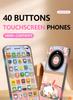 Kids' Learning Simulation Phone Toy - Multifunctional Early Education Music Device