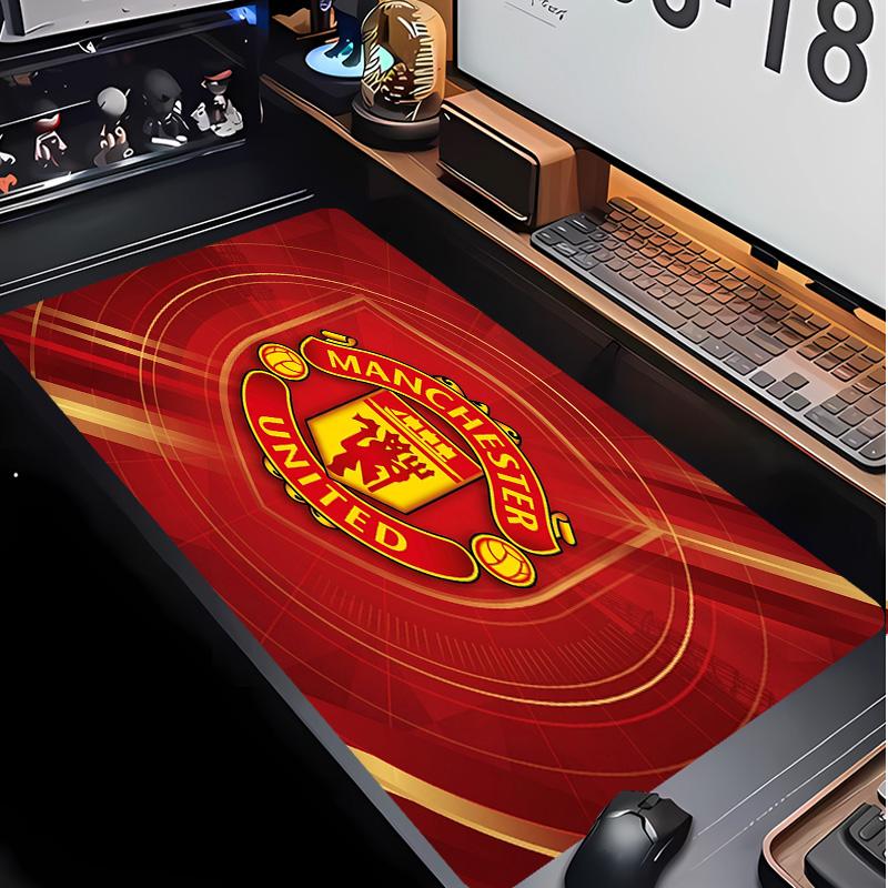 Tappetino per Mouse con Motivo Calcio Manchester United Non?Tappetino Mouse da Gioco Antiscivolo con Base in Gomma per Scrivania Ufficio Casa