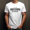 Personalized Funny Professional Drinker Custom Text Joke T Shirt Beer Lover Top Vintage Slightly Stylish Graphic