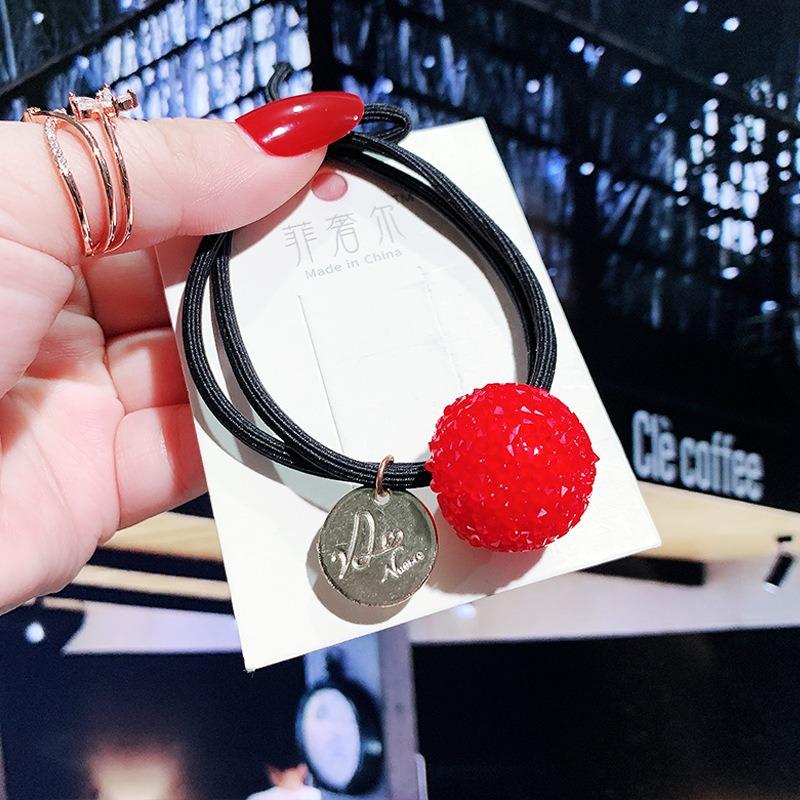 Korean Rhinestone Elegant Scrunchies Women Girls Elastic Hair Rubber Band Accessories Tie Hair Ring Rope Headdress