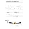Mary Luxury leather belt - women's genuine smooth pin buckle, premium split cowhide slim dress belt