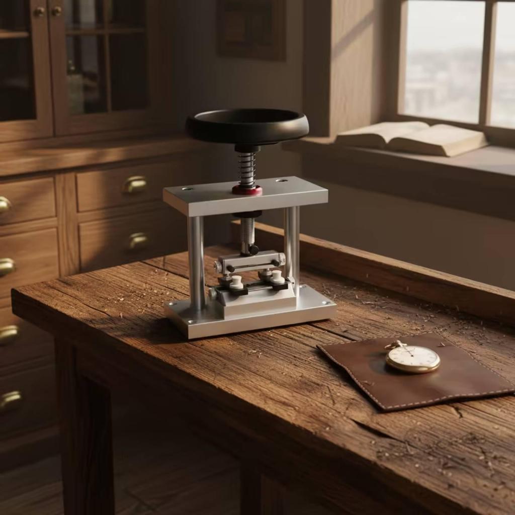Watch Case Opener Machine with Handwheel Heavy-Duty Caseback