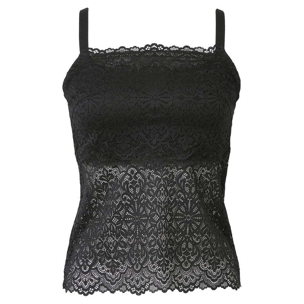 

Формирование красоты легко надевать Кружевной длинный бюстгальтер Черный [Kaya Lab] Беспроводной бюстгальтер, вперед! 25, Женский, чёрный