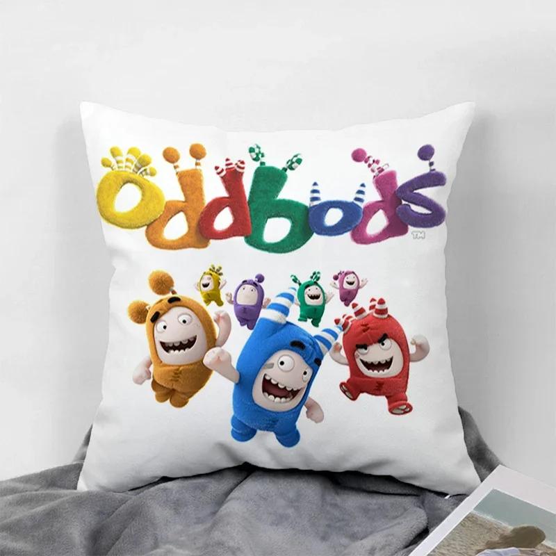 Dekoracja Domu Poszewki na Poduszki Oddbods na Poduszkę do Łóżka 45*45 Dekoracja Poduszek na Kanapę Salon Pościel na Łóżko Pojedyncze Pokrowiec na Kanapę Samochodową