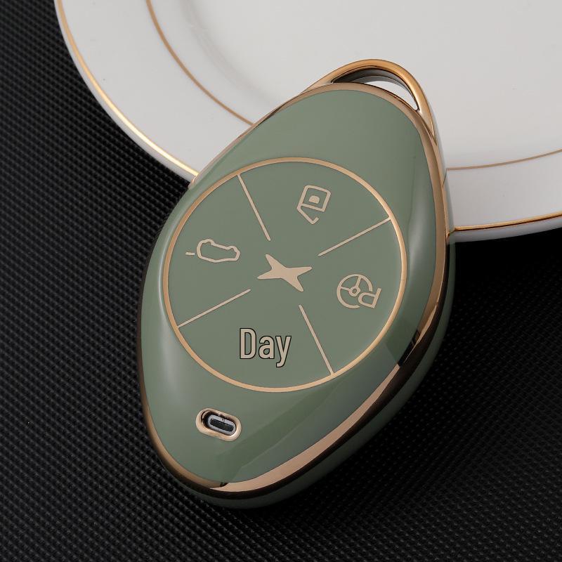 Xpeng P7 Gold Edge TPU Key Cover for G3/G3i/520i Smart Edition Remote
