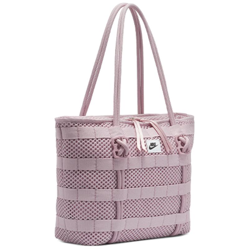 Nike Vzdušná taška Tote Polyesterová taška Tote Nákupní taška Kabelka Tašky přes rameno Běžná Dámská Třešňově růžová Ležérní CU2607-516