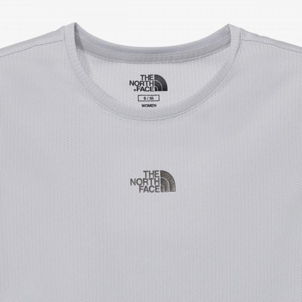 The North Face Women S Ventrunner Short Sleeve Round Tee Ice Gray Nt7ur35k