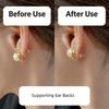 Set of 4 Secure Earring Backs Studs Diamonds Shape Locking Part Secure Locking Backing Earring Plugs for Delicate Ears