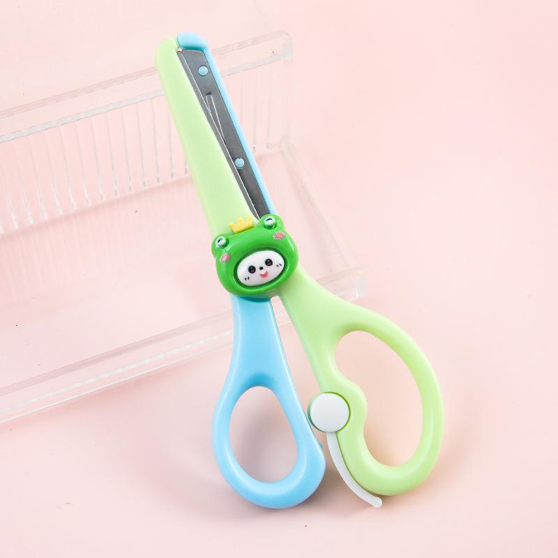 Cartoon Small Animal Scissors Handmade Kindergarten Round Head Scissors For Art Class Children Pupils Safe Without Hurting Hands