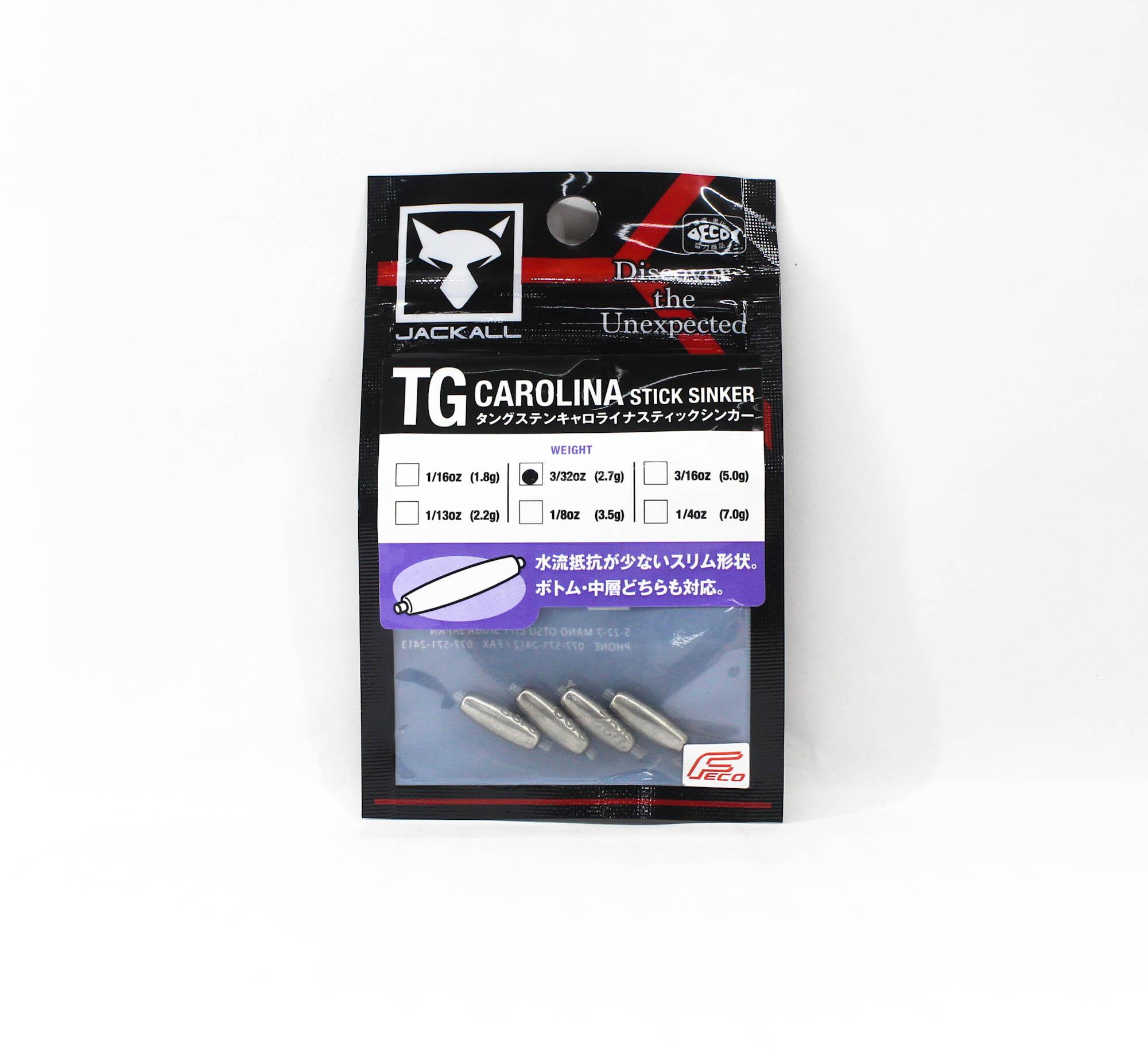 

Jackall Tungsten Carolina Stick Sinker Size 2.7 grams (0320)