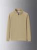 2025 Men's Trendy Zipper Stand Collar Sweatshirt - Spring/Autumn Solid Color