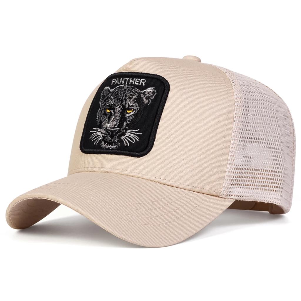 Rete Baseball Cucitura Ricamata Pantera Genere Neutro Donne Uomini Per Cappellini Primavera Estate Esterno Regolabile Cappelli Casual Cappello Parasole Sport