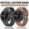 Official No Gaps Leather Strap for Samsung Galaxy Watch 8 Classic 46MM Band for Galaxy Watch 8 40MM 44MM Bracelet Accessories