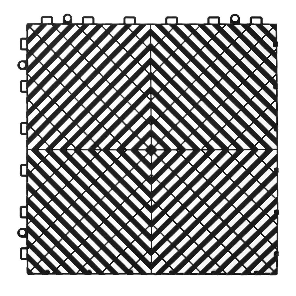 Drainage Mat Modular Floor Tile 12” X 12” Interlocking Drainage Cushion