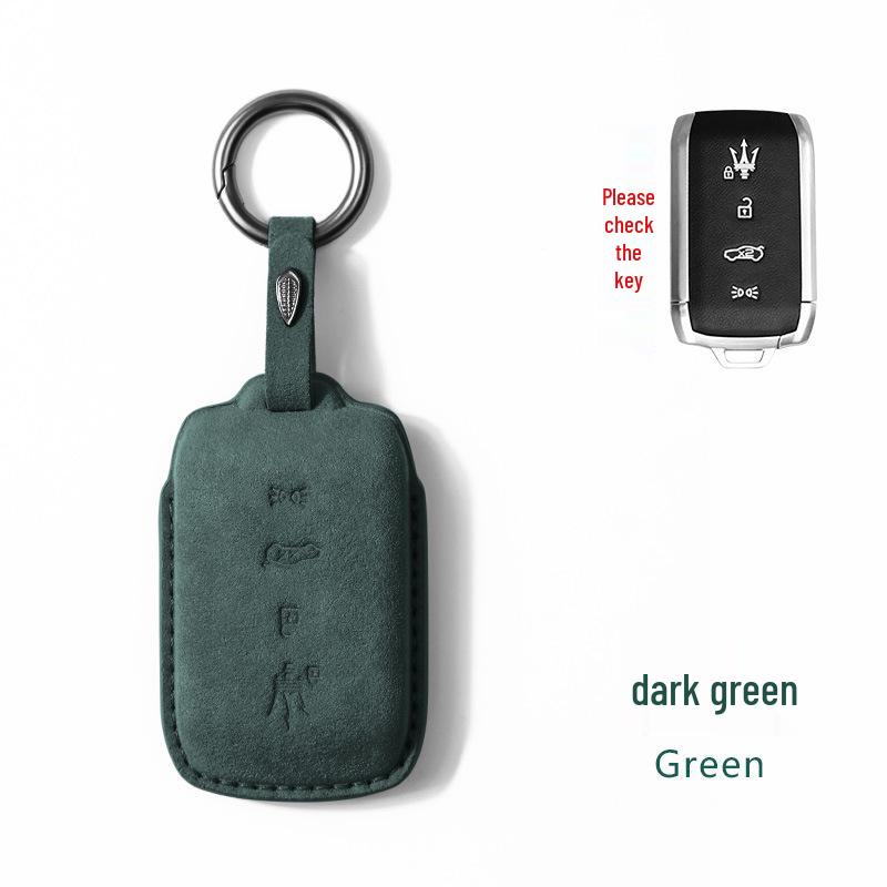 Maserati Key Case: Premium Suede Shell for Levante & Ghibli