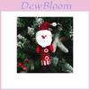 Christmas Decor Santa Snowman Reindeer Fabric Swinging Ornament For Holiday Tree