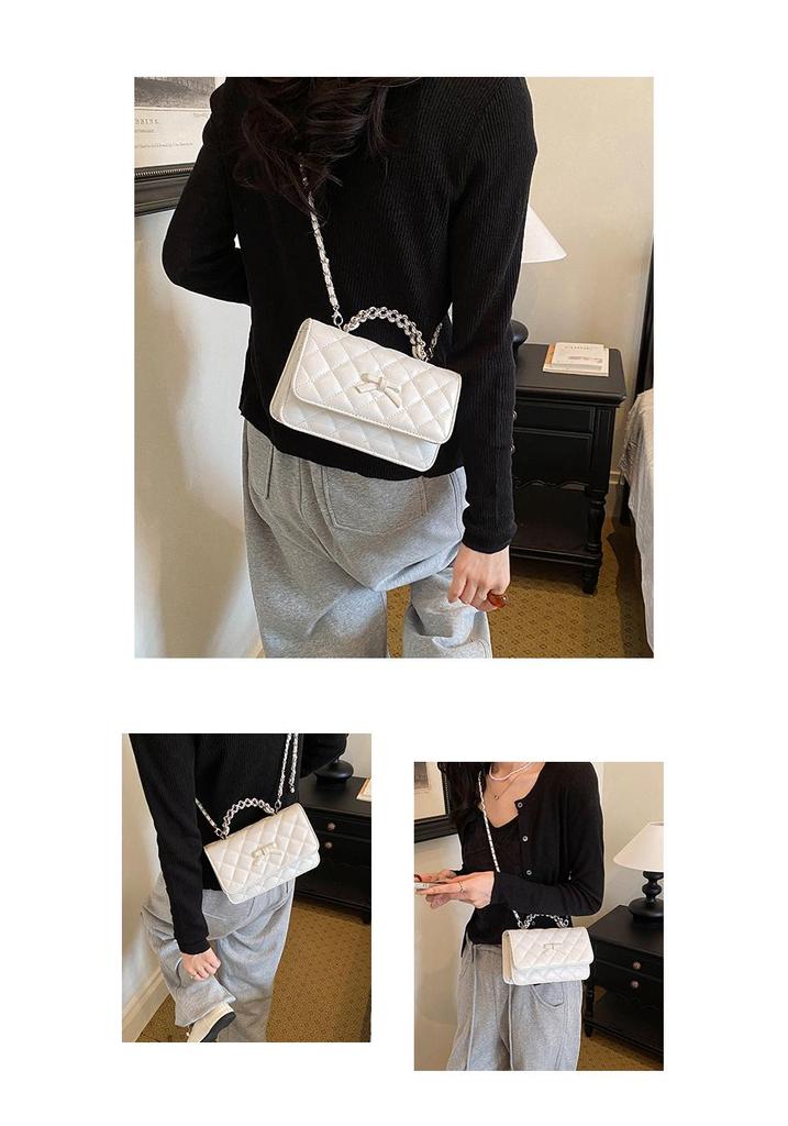 2026 Chic Diamond Lattice PU Leather Crossbody Bag – Trendy Versatile One-Shoulder Bag for Women