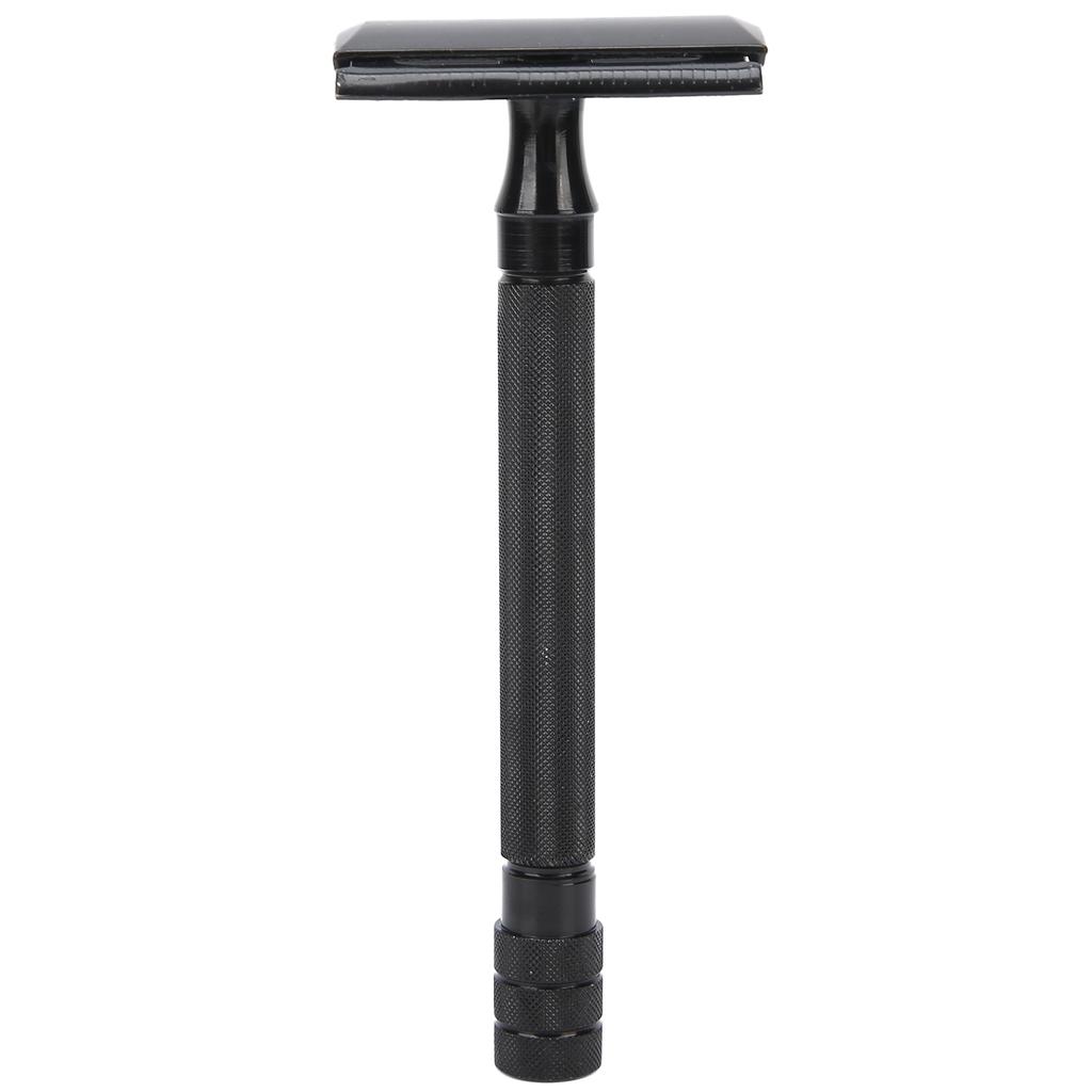 Shaving Razor Double Edge Beard Body Hair Trimmring Portable Long Handle Razor with 5 Blades