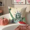 CChappellS RRoanS Cushion Cover Pillowcase Short Plush Invisible Zipper Room Sofa Cushion Cover