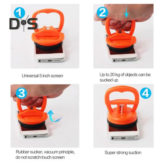 2/6Pcs Screen Suction Cup Heavy Duty Phone Tablet Laptop LCD Screen Opening Tools Multi-purpose Car Window Repair Disassembly Remover Dent Puller