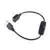 32cm USB Power Extension Cord With Red Indicator Light And On/Off Switching Button for USB Devices Support 5V2A Charging