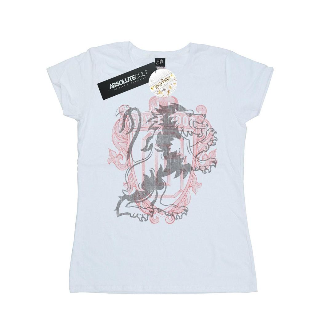 HARRY POTTER Womens/Ladies Gryffindor Lion Crest Cotton T-Shirt