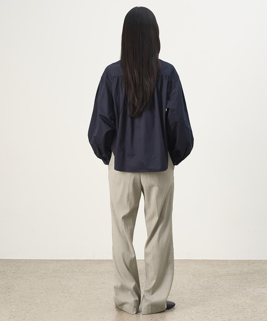 Leopeusaideuhwaiteulabel Summer Wool Pants Light Gray