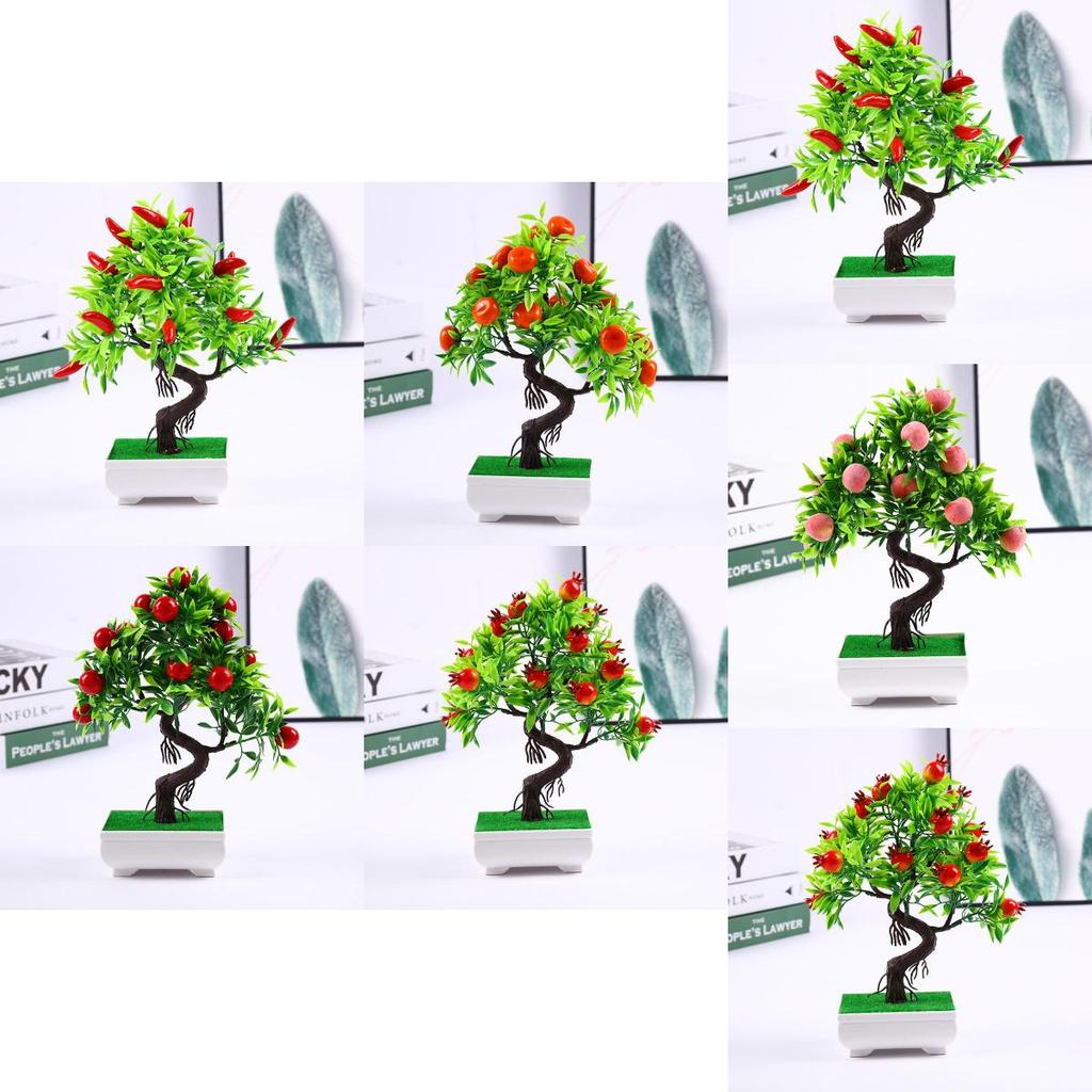 Artificial Plant Bonsai With Fruits For Home Decor And Gift Ideas