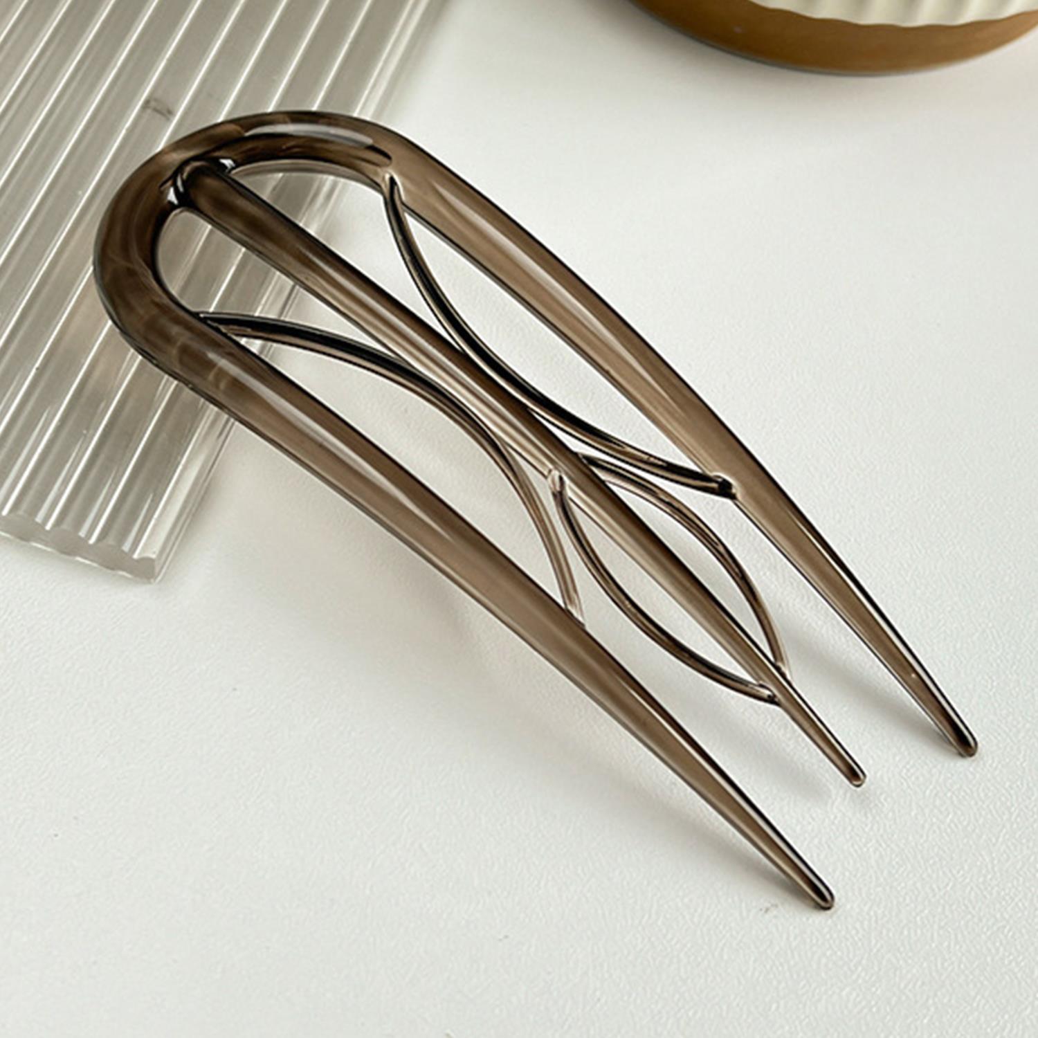 

Черепаховый пучок волос U-образная вилка для волос Модные палочки для волос Головной убор Заколка для волос Пучок-гулька Зажим для волос Женские инструменты для укладки волос