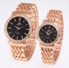 High-End Fashion Steel Band Diamond Inlaid Unisex Couple Quartz Watches