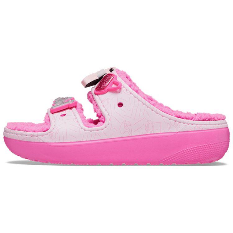 Barbie x Crocs Classic Cozzzy Sandal Электрический розовый Мужские кроссовки 208883-6QQ 36-37