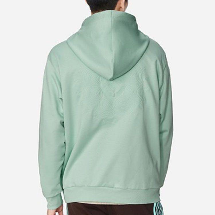 Li Ning Sweatshirts Unisex Green Hooded Moderate Regular AWDS220-4