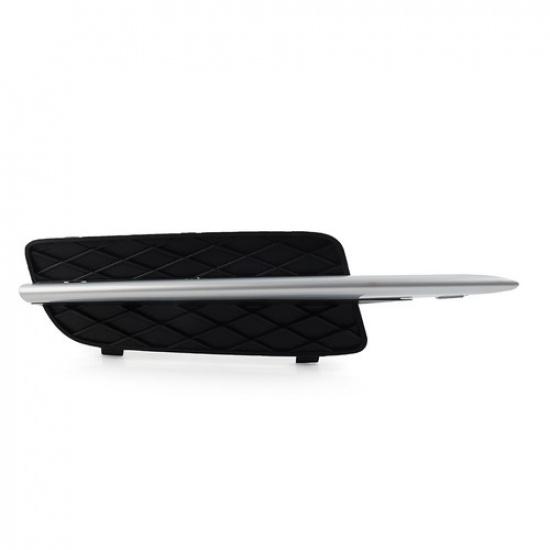 Closed Grid Front Bumper Fog Light Grill Lower W/Silver Trim For BMW X5 E70 X6 R